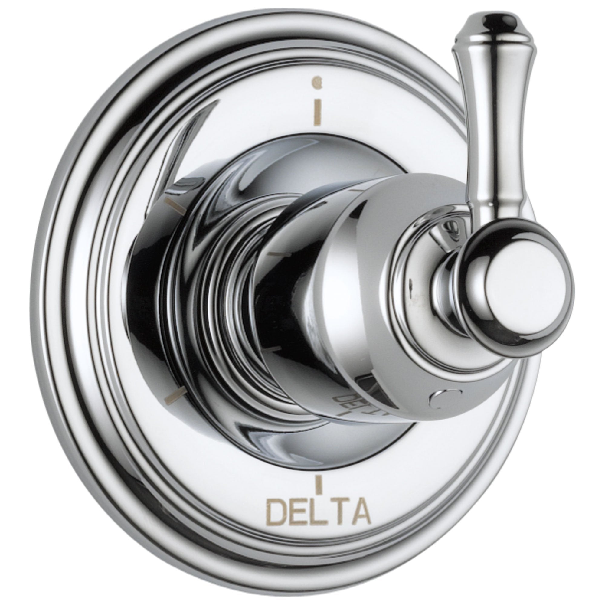 Delta Cassidy Collection Chrome Finish 6-Setting 3-Port Shower Diverter INCLUDES Single Lever Handle and Rough-in Valve D1693V