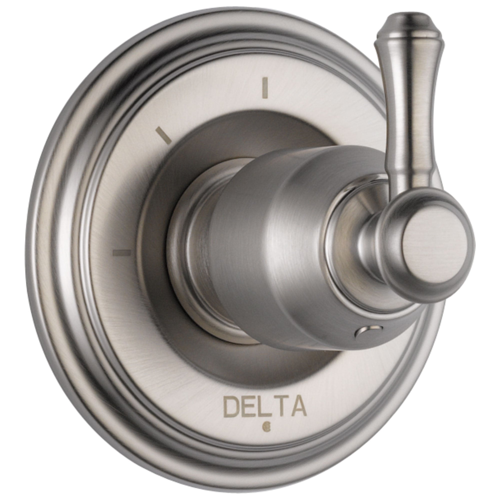 Delta Cassidy Collection Stainless Steel Finish 3-Setting 2-Port Shower Diverter INCLUDES Single Lever Handle and Rough-in Valve D1697V