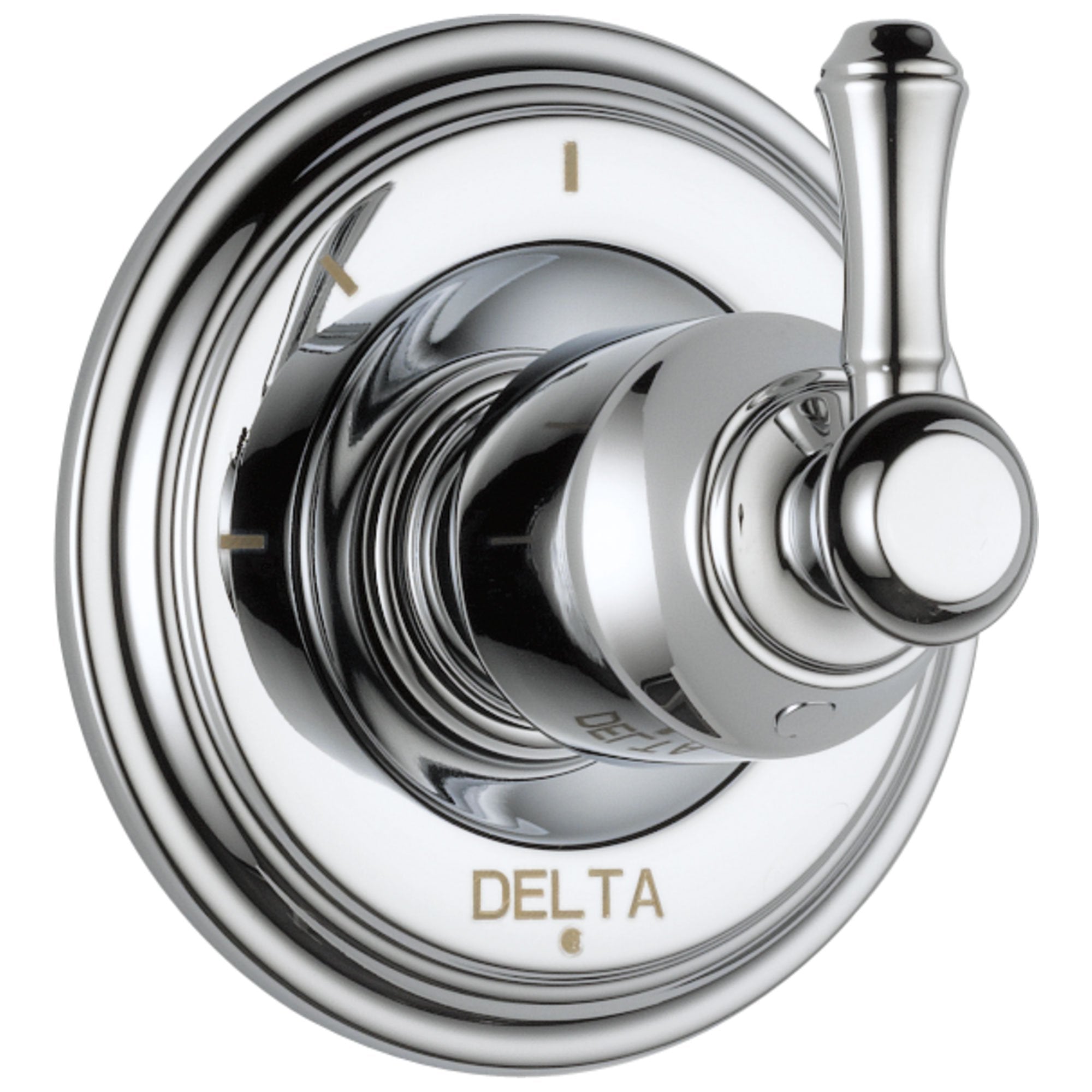 Delta Cassidy Collection Chrome Finish 3-Setting 2-Port Shower Diverter INCLUDES Single Lever Handle and Rough-in Valve D1706V