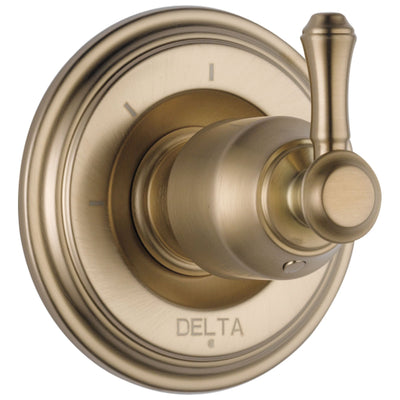 Delta Cassidy Collection Champagne Bronze Finish 3-Setting 2-Port Shower Diverter INCLUDES Single Lever Handle and Rough-in Valve D1709V