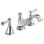 Delta Cassidy Collection Chrome Finish Traditional Low Spout Widespread Bathroom Sink Faucet INCLUDES Two Lever Handles and Drain D1796V