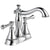 Delta Cassidy Collection Chrome Finish 4" Centerset Lavatory Bathroom Faucet INCLUDES Two Lever Handles and Metal Pop-Up Drain D1808V