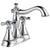 Delta Cassidy Collection Chrome Finish 4" Centerset Lavatory Bathroom Faucet INCLUDES Two Cross Handles and Metal Pop-Up Drain D1810V