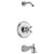 Delta Cassidy Collection Chrome Monitor 14 Tub and Shower Combination - Less Showerhead INCLUDES Single Cross Handle and Rough-in Valve with Stops D1823V