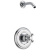 Delta Cassidy Collection Chrome Monitor 14 Shower only Faucet - Less Showerhead INCLUDES Single Cross Handle and Rough-in Valve with Stops D1835V