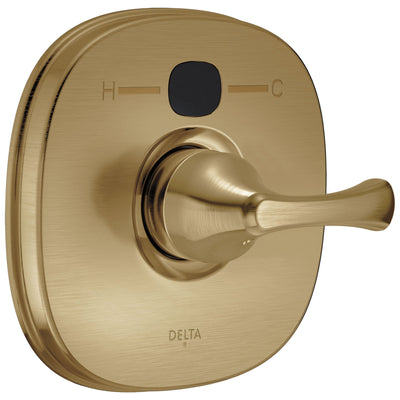 Delta Champagne Bronze Addison Collection Temp2O Electronic Shower Faucet Valve Only Control INCLUDES Single Lever Handle and Rough-in Valve without Stops D1871V