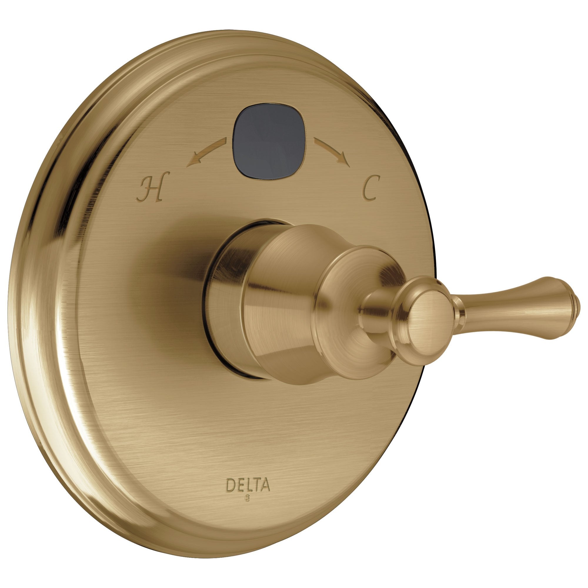 Delta Champagne Bronze Finish Cassidy 14 Series Temp2O Shower Faucet Valve Control Only Includes Single Lever Handle and Valve without Stops D1886V