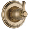 Delta Cassidy Collection Champagne Bronze Finish 6-Setting 3-Port Shower Diverter INCLUDES Lever Handle and Rough-in Valve D1892V