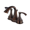 Danze Antioch Tumbled Bronze 4" Centerset Bathroom Sink Faucet w/ Pop-up Drain