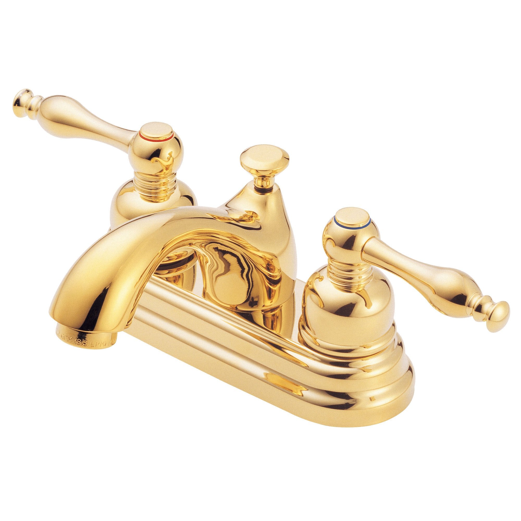 Danze Sheridan Polished Brass 2 Handle Centerset Bathroom Faucet w/ Pop-up Drain