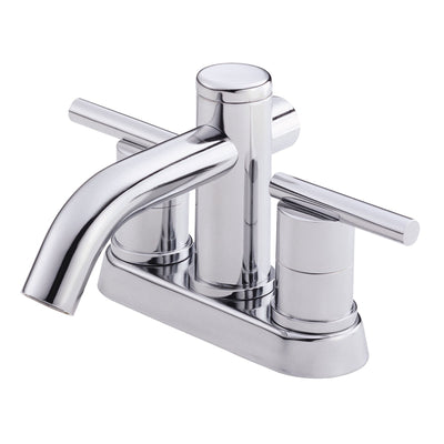 Danze Parma Chrome 2 Cylindrical Handle Centerset Bathroom Sink Faucet