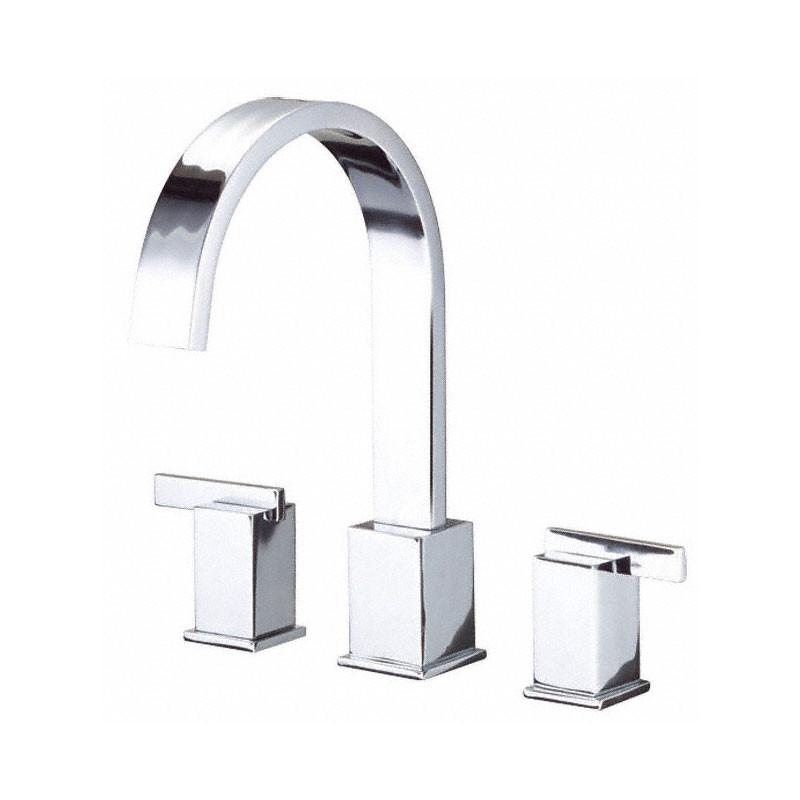 Danze Sirius Chrome Modern 2 handle Widespread Roman Tub Filler Faucet ...