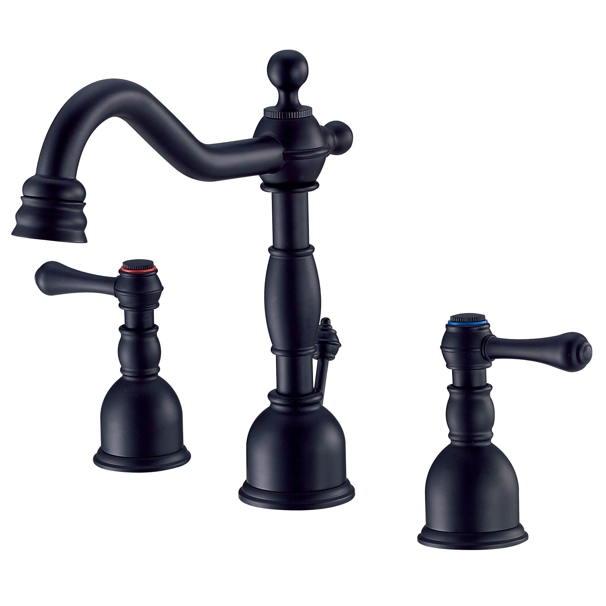 Danze Opulence Satin Black Traditional Mini-Widespread Bathroom Sink Faucet