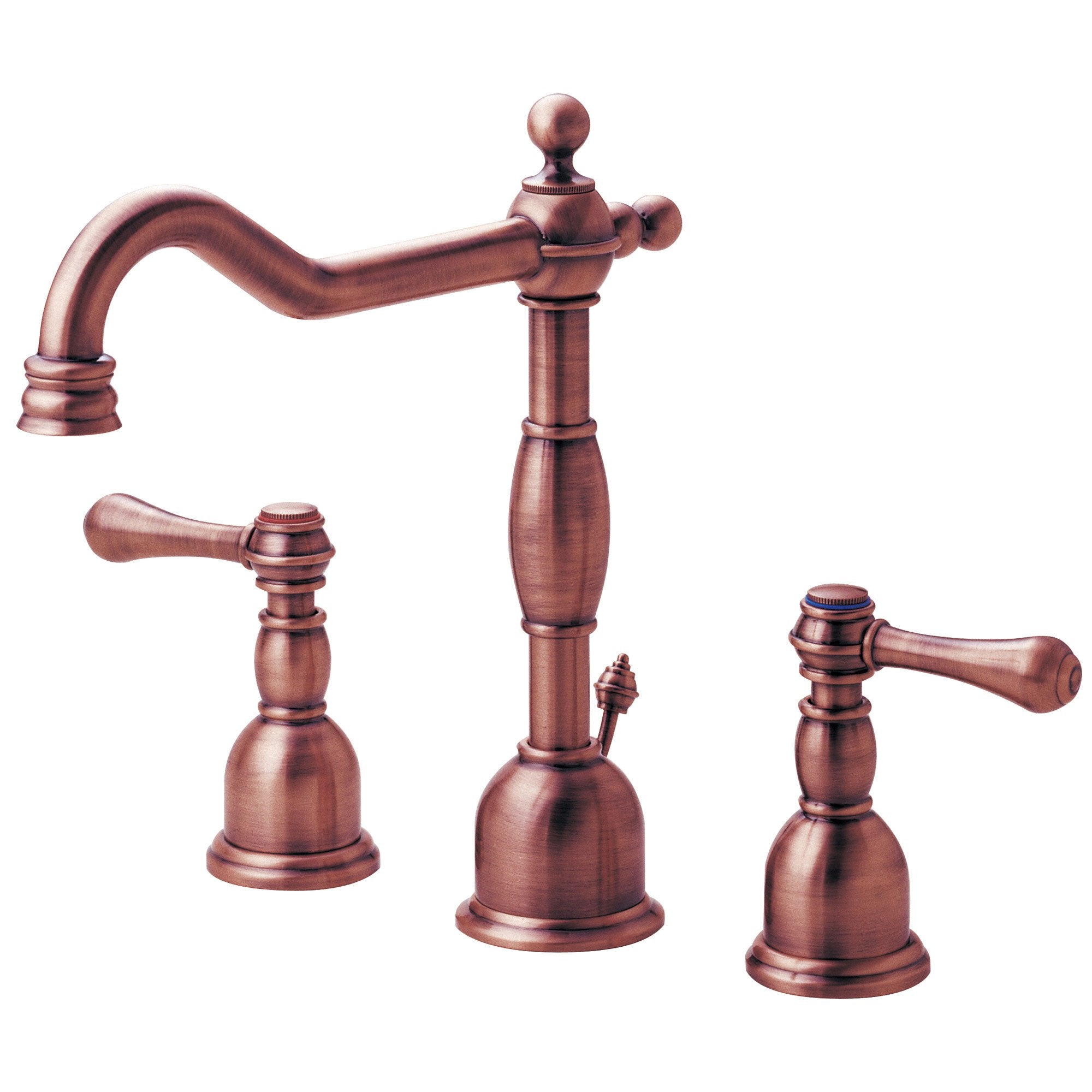 Danze Opulence Antique Copper Traditional Widespread Bathroom Sink Faucet