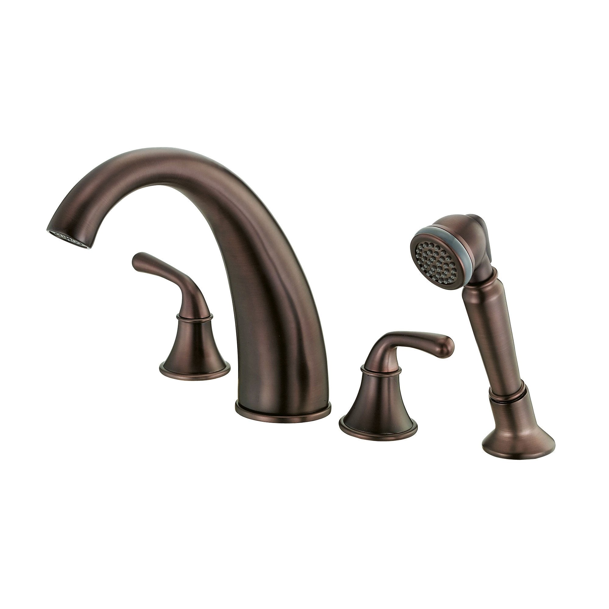 garden tub faucet with sprayer Danze Bannockburn Oil Rubbed Bronze Widespread Roman Tub Filler Faucet