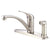Danze Melrose Stainless Steel Basic Kitchen Faucet with Deck Plate and Sprayer