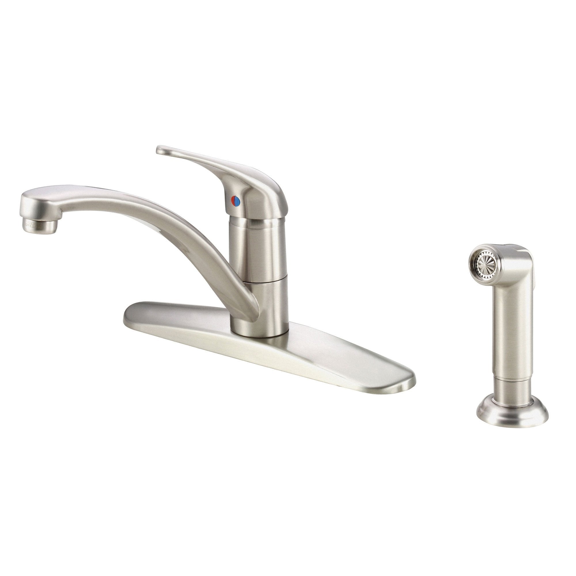Danze Melrose Stainless Steel Basic Kitchen Faucet with Sprayer