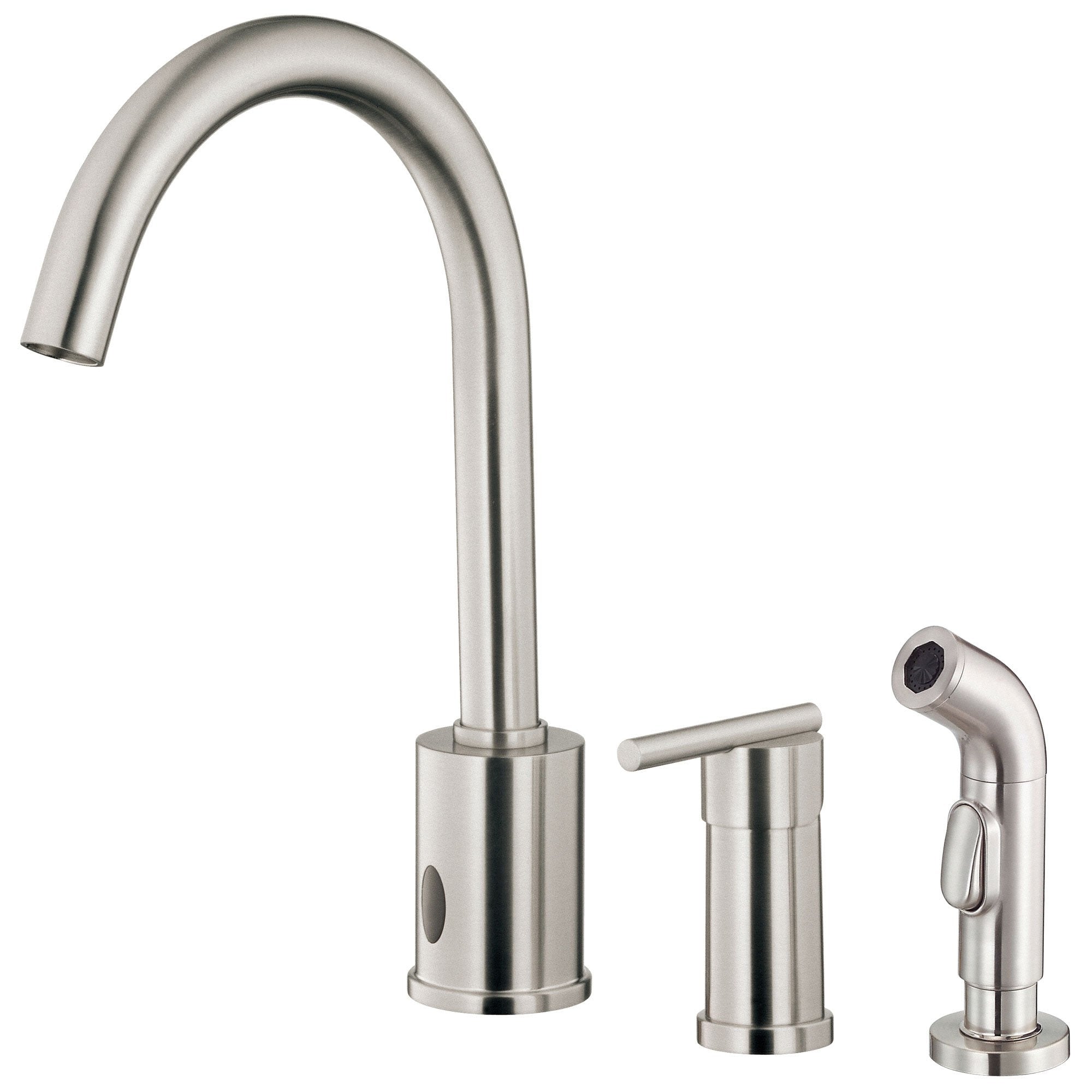 Danze Parma Stainless Steel Electronic Eye 1 Handle Kitchen Faucet with Sprayer