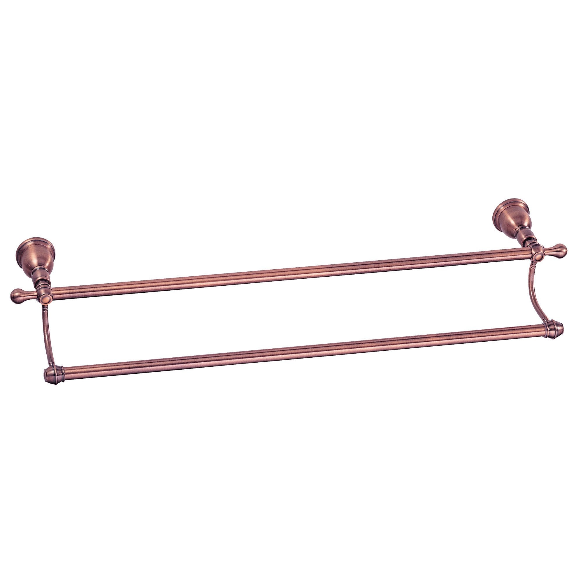 Danze Opulence Traditional Style 24" Antique Copper Double Towel Bar