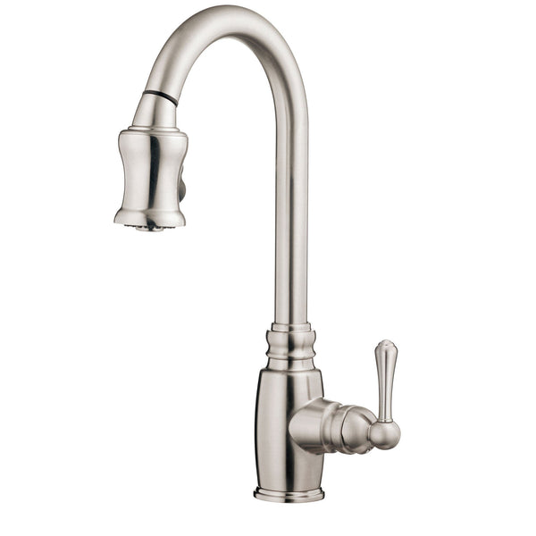 Valterra Phoenix 2-Handle Pull-Down Kitchen Faucet Brushed Nickel at Valterra Phoenix 2-Handle Pull-Down Kitchen Faucet Brushed Nickel at