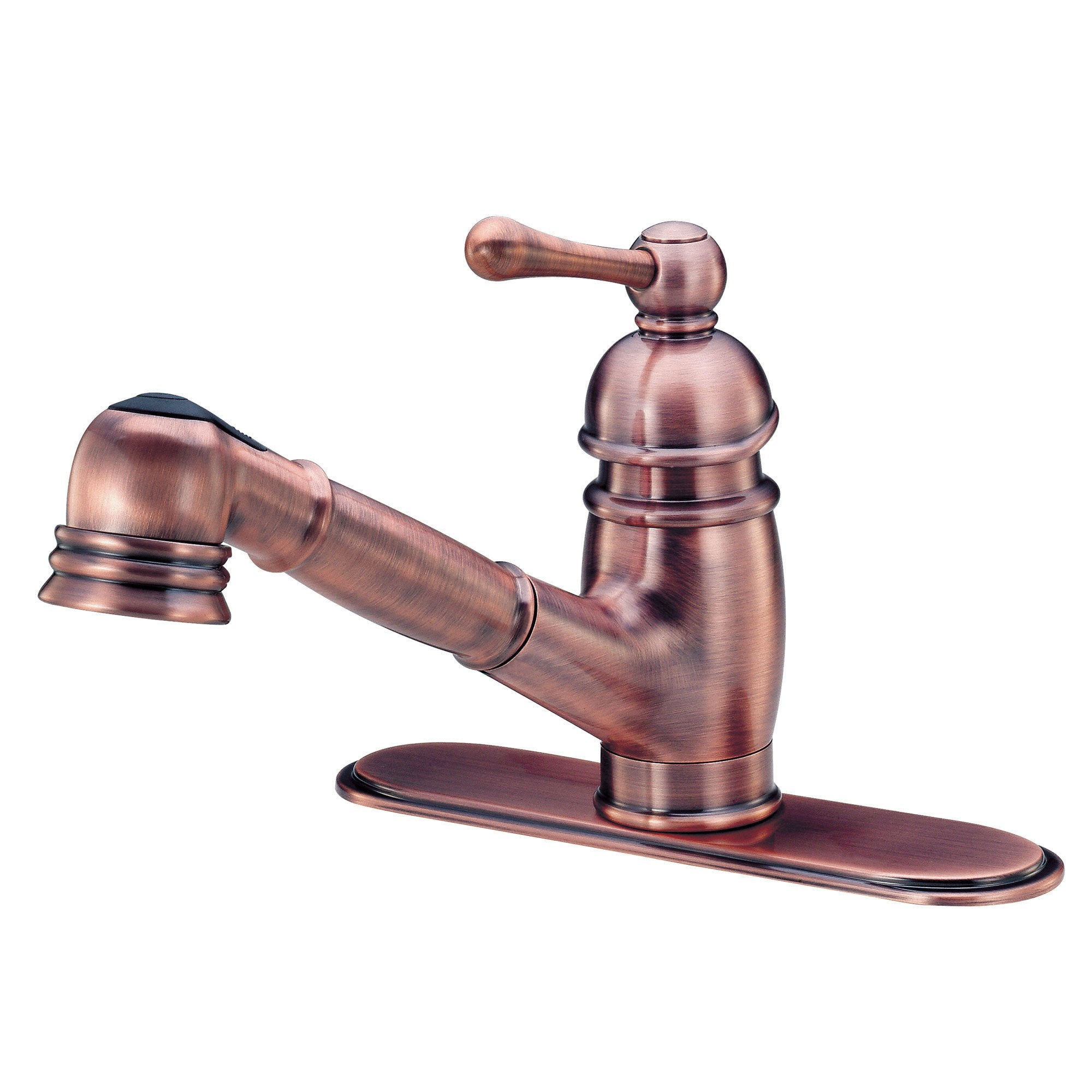 新発売】【新発売】Copper Single-Hole Pull-Down Sprayer Copper Kitchen Sink Faucet  Single Handle Five Years -Akicon 散水、水栓、水周り