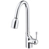 Danze Melrose Chrome Single Handle 1 Hole Hi-Arch Spout Pull-Down Kitchen Faucet