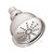 Danze Polished Nickel Bell-Shape Spoke Pattern Traditional Style Shower Head