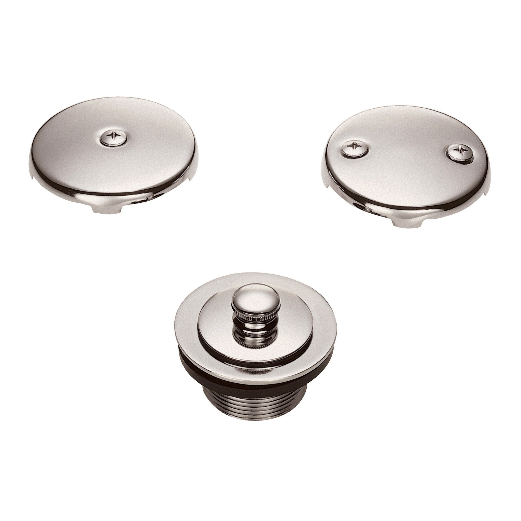 Danze Brushed Nickel Lift & Turn Bath Tub Drain and Overflow Cover Plate Kit