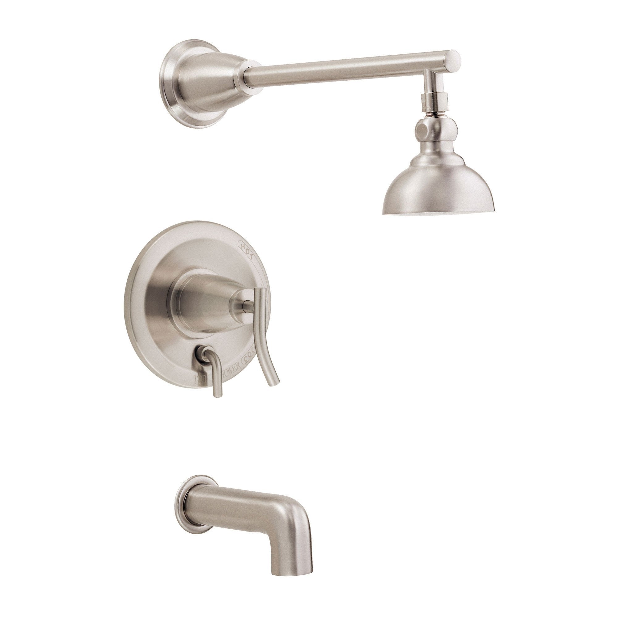 Danze Sonora Brushed Nickel Single Handle Tub and Shower Combo