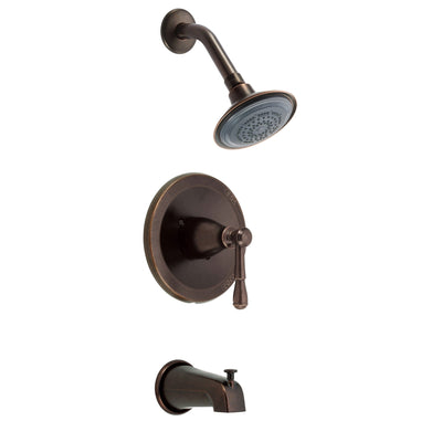 Danze Eastham Tumbled Bronze Single Handle Tub and Shower Combo Faucet INCLUDES Rough-in Valve