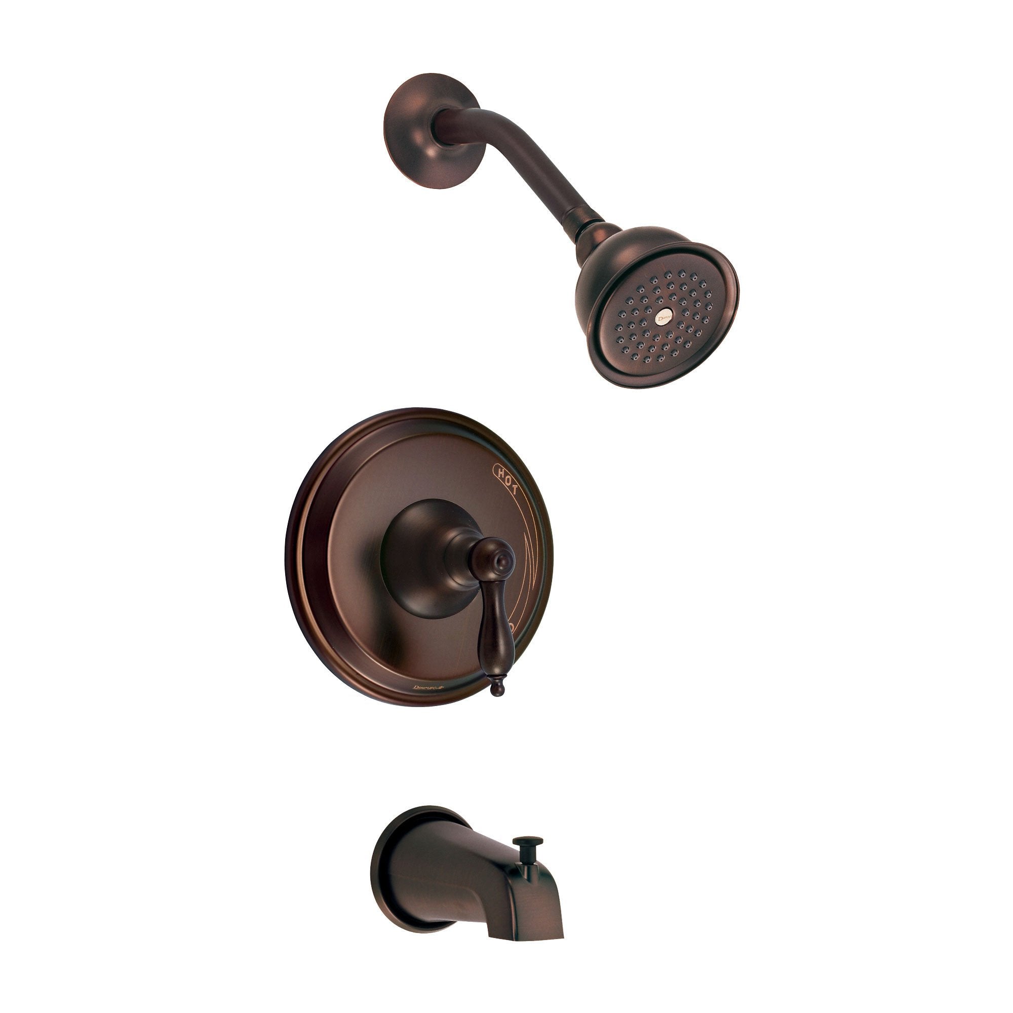 Danze Fairmont Oil Rubbed Bronze Single Lever Handle Tub & Shower Combo Faucet INCLUDES Rough-in Valve