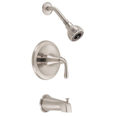 Danze Bannockburn Brushed Nickel Single Handle Tub and Shower Combination Faucet INCLUDES Rough-in Valve