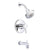 Danze Amalfi Chrome Single Handle Pressure Balance 1.75GPM Tub and Shower Faucet INCLUDES Rough-in Valve