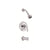 Danze Antioch Chrome 1 Handle Pressure Balance 1.5 GPM Tub and Shower Faucet INCLUDES Rough-in Valve