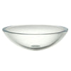 Decolav Translucence Glass Vessel Sink in Transparent Crystal 542900