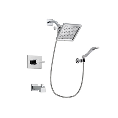 Delta Vero Chrome Tub and Shower Faucet System Package with Hand Shower DSP0026V