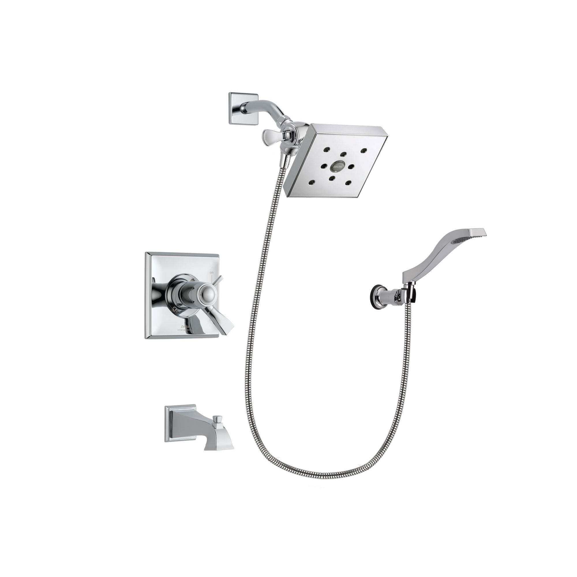 Delta Dryden Chrome Tub and Shower Faucet System with Hand Shower DSP0034V