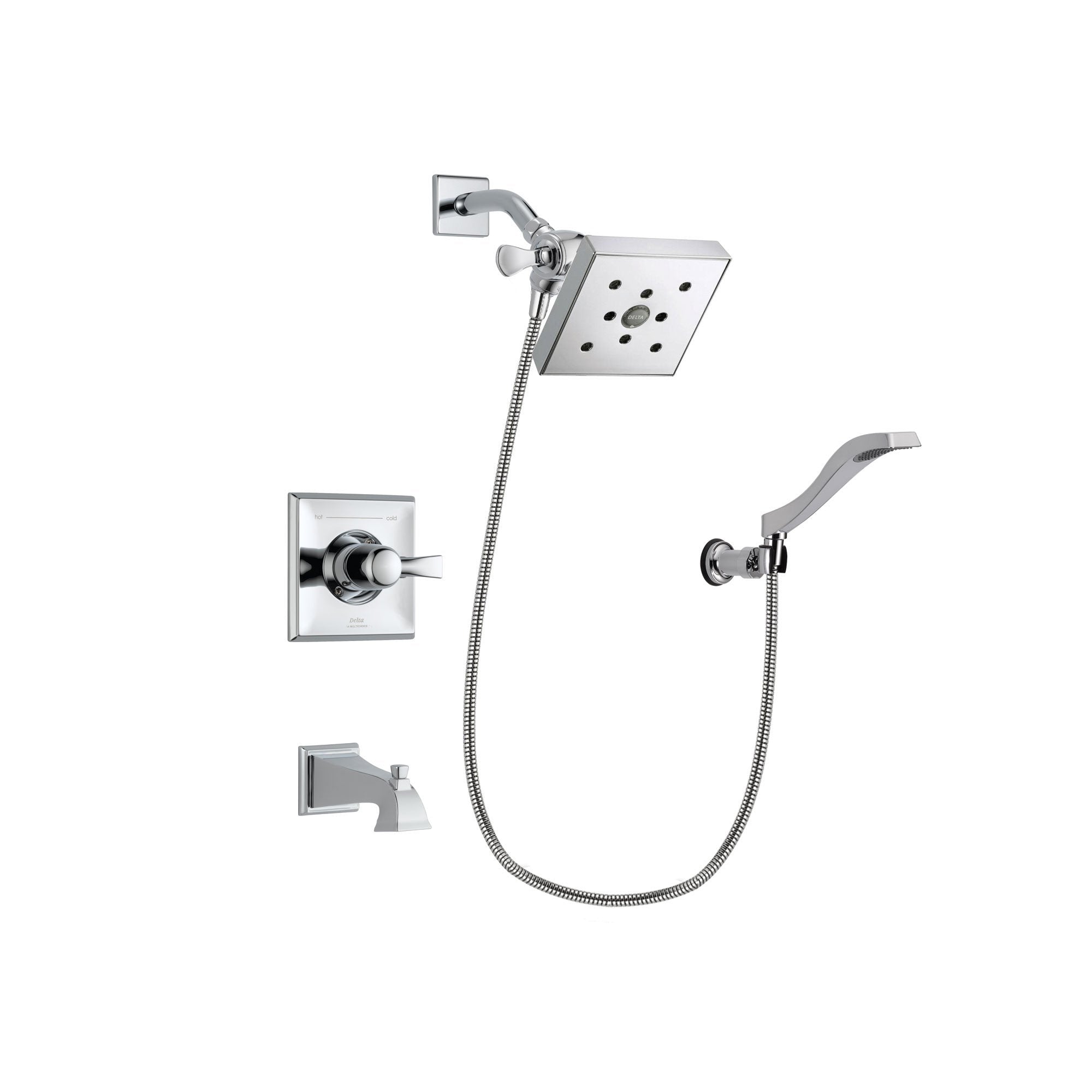 Delta Dryden Chrome Tub and Shower Faucet System Package w/ Hand Shower DSP0039V