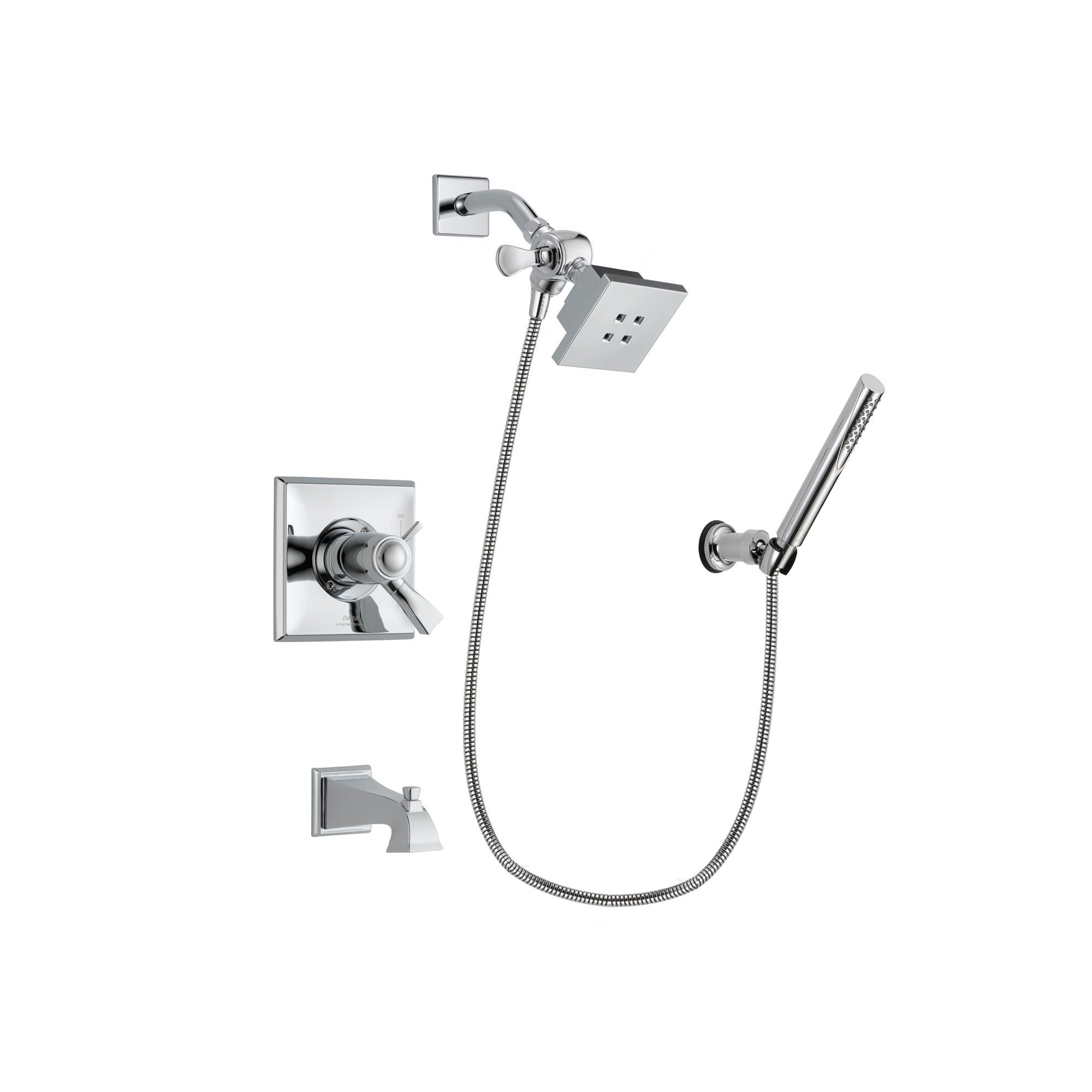 Delta Dryden Chrome Tub and Shower Faucet System with Hand Shower DSP0050V