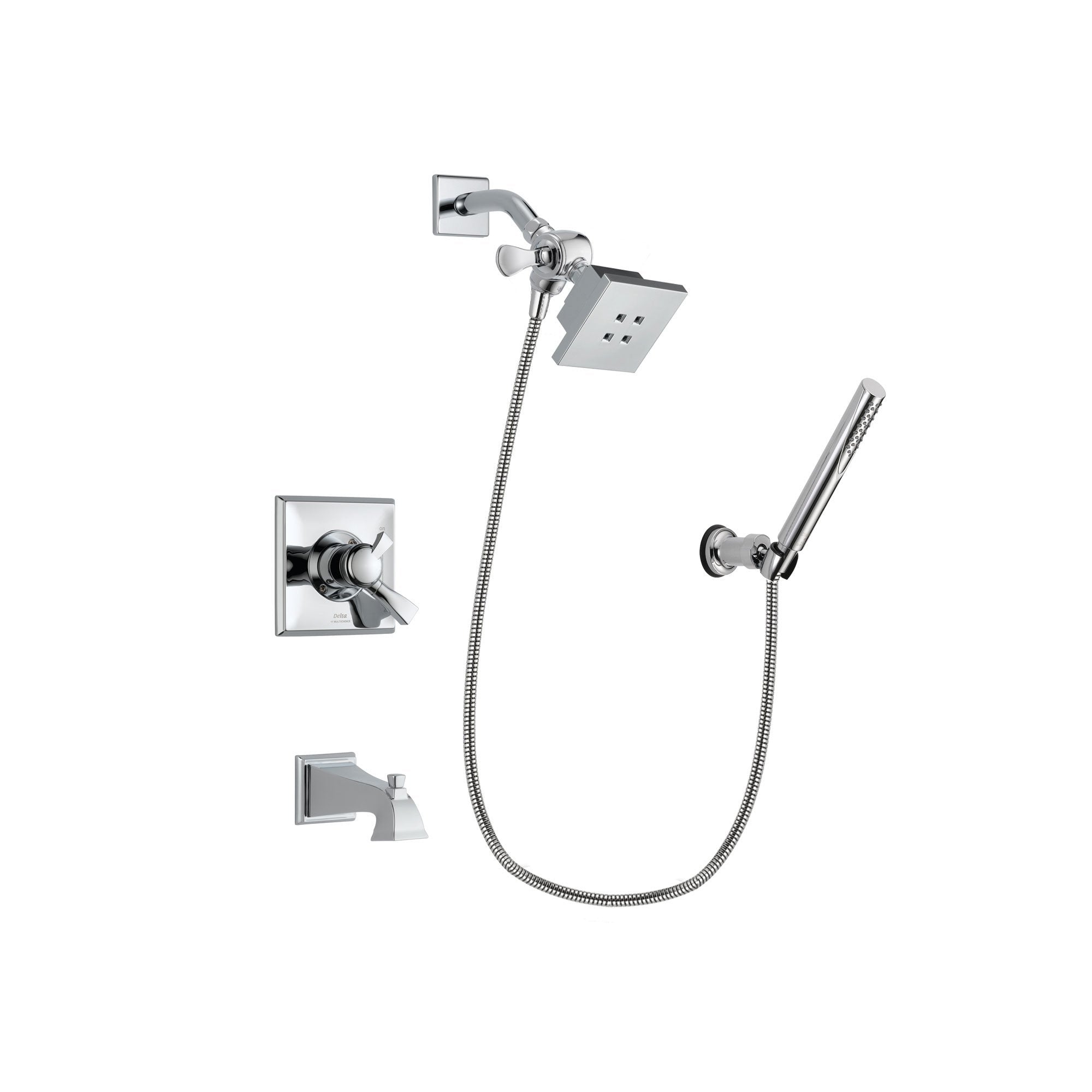 Delta Dryden Chrome Tub and Shower Faucet System with Hand Shower DSP0061V