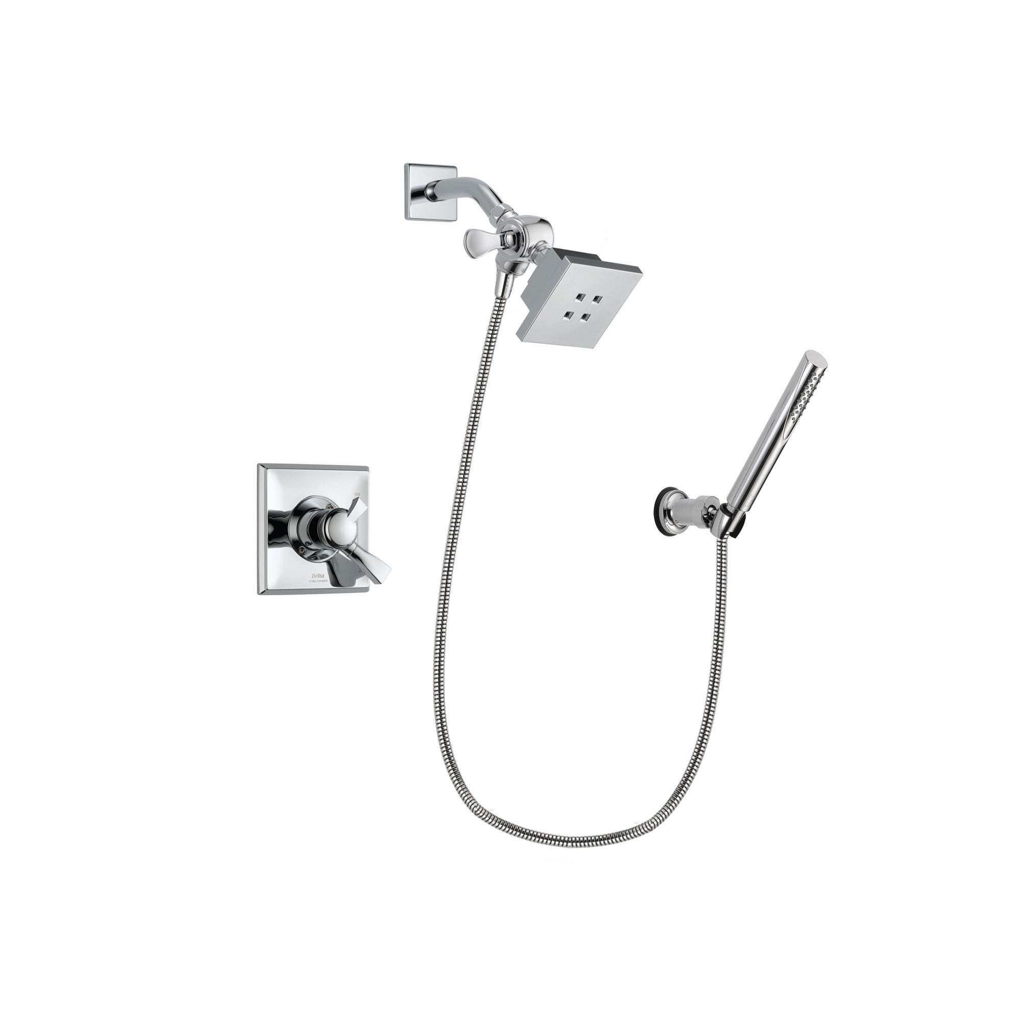 Delta Dryden Chrome Shower Faucet System w/ Shower Head and Hand Shower DSP0062V