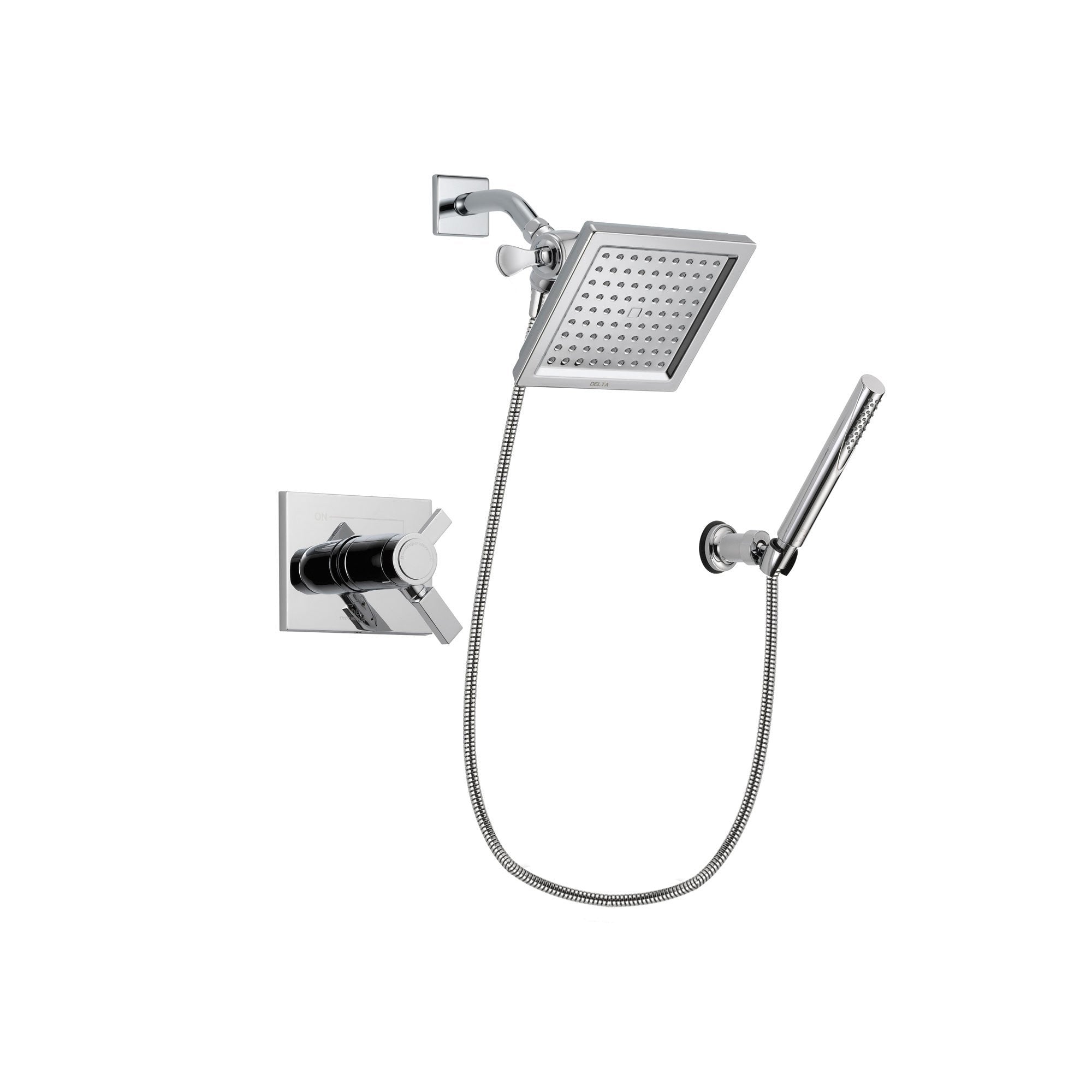 Delta Vero Chrome Shower Faucet System with Shower Head and Hand Shower DSP0068V