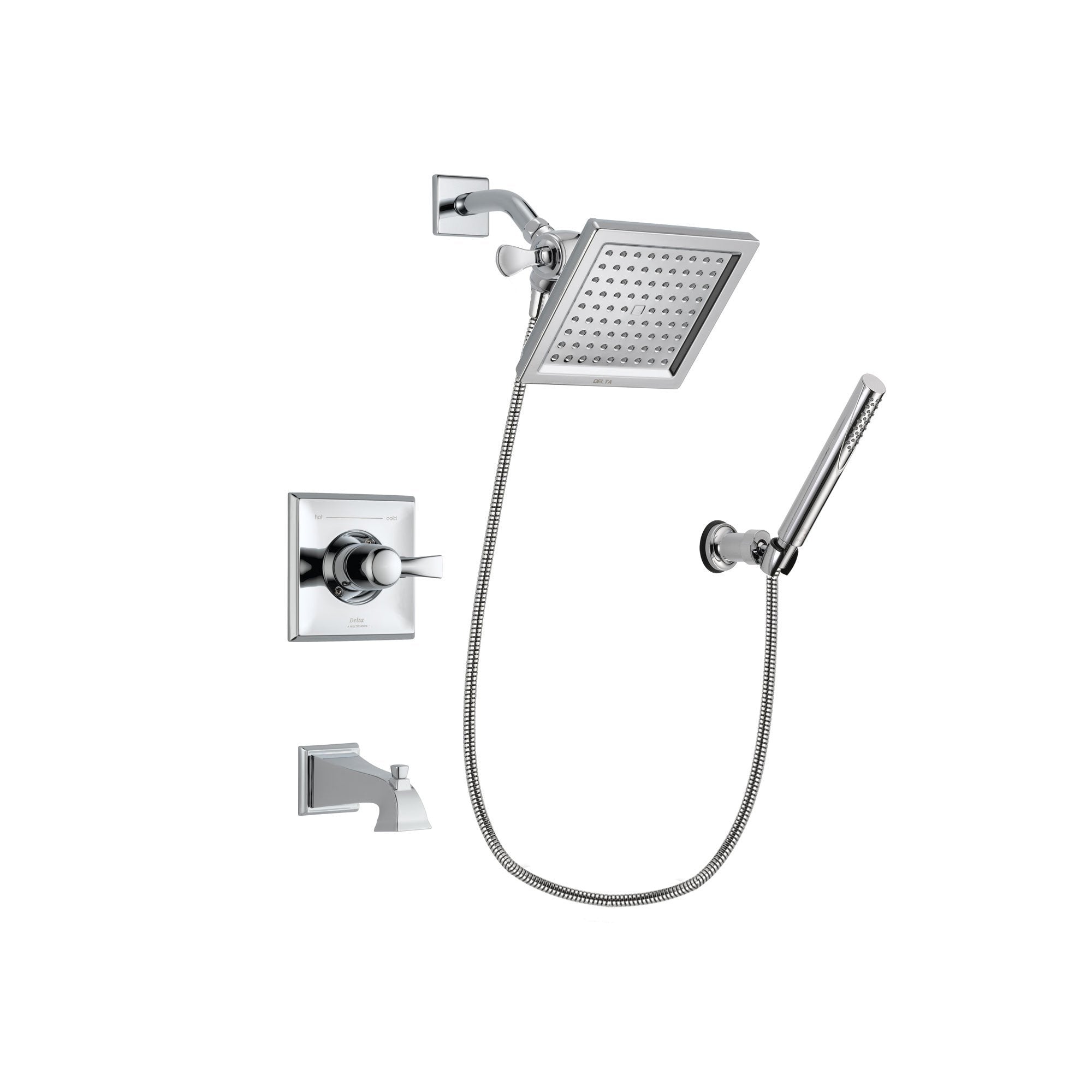 Delta Dryden Chrome Tub and Shower Faucet System Package w/ Hand Shower DSP0071V