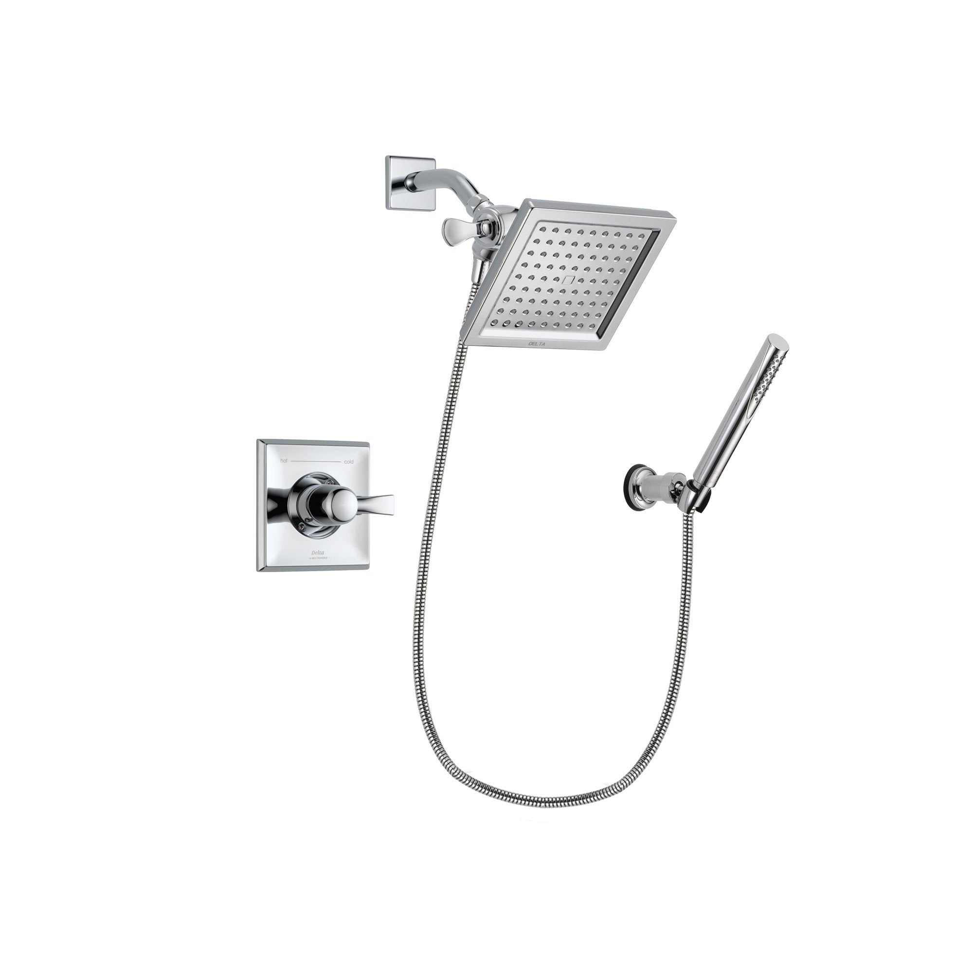 Delta Dryden Chrome Shower Faucet System with Shower Head & Hand Shower DSP0072V