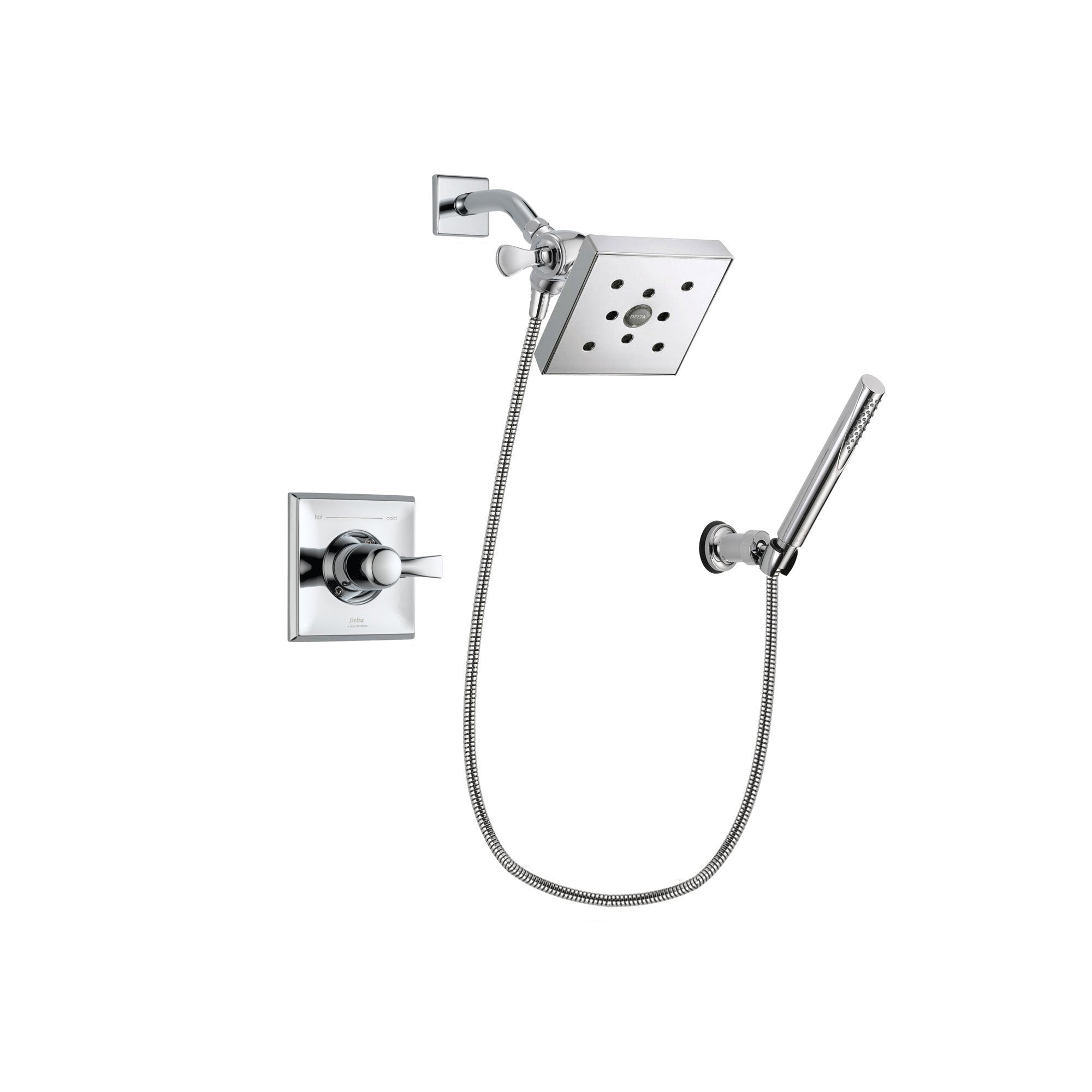 Delta Dryden Chrome Shower Faucet System with Shower Head & Hand Shower DSP0088V
