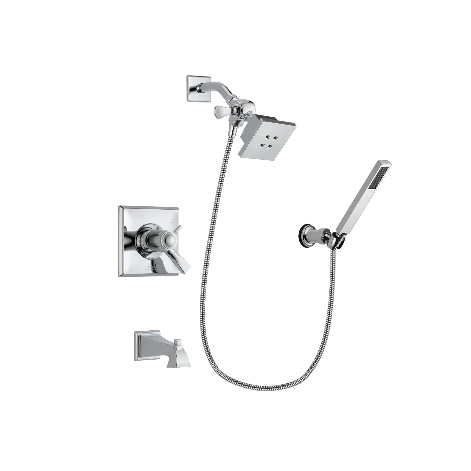 Delta Dryden Chrome Tub and Shower Faucet System with Hand Shower DSP0098V