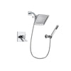 Delta Arzo Chrome Finish Thermostatic Shower Faucet System Package with 6.5-inch Square Rain Showerhead and Modern Handheld Shower Spray with Wall Bracket and Hose Includes Rough-in Valve DSP0117V