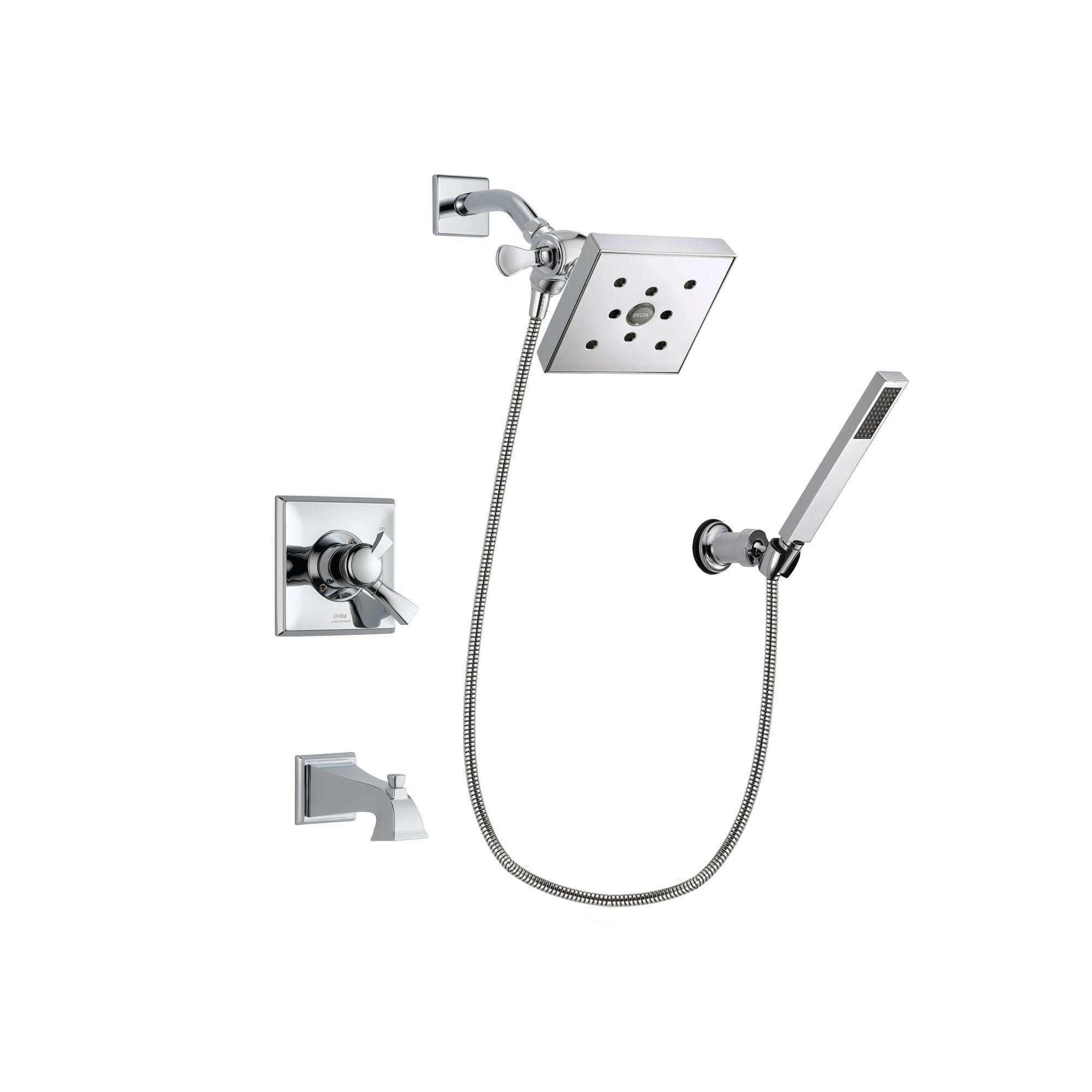Delta Dryden Chrome Tub and Shower Faucet System with Hand Shower DSP0141V