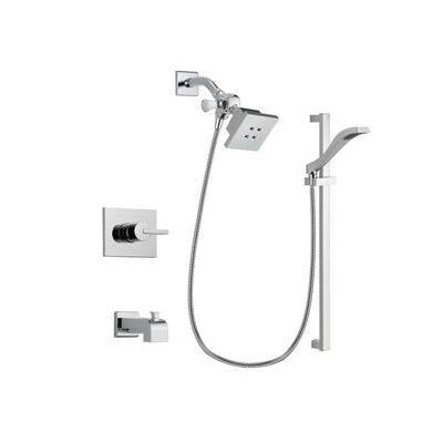 Delta Vero Chrome Tub and Shower Faucet System Package with Hand Shower DSP0154V