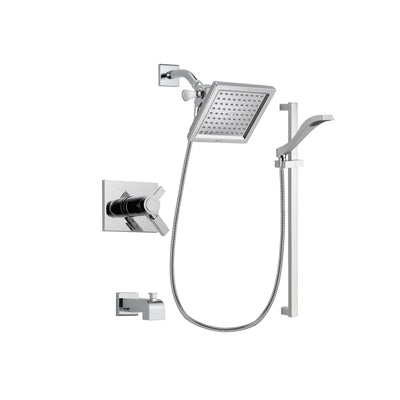 Delta Vero Chrome Tub and Shower Faucet System Package with Hand Shower DSP0163V